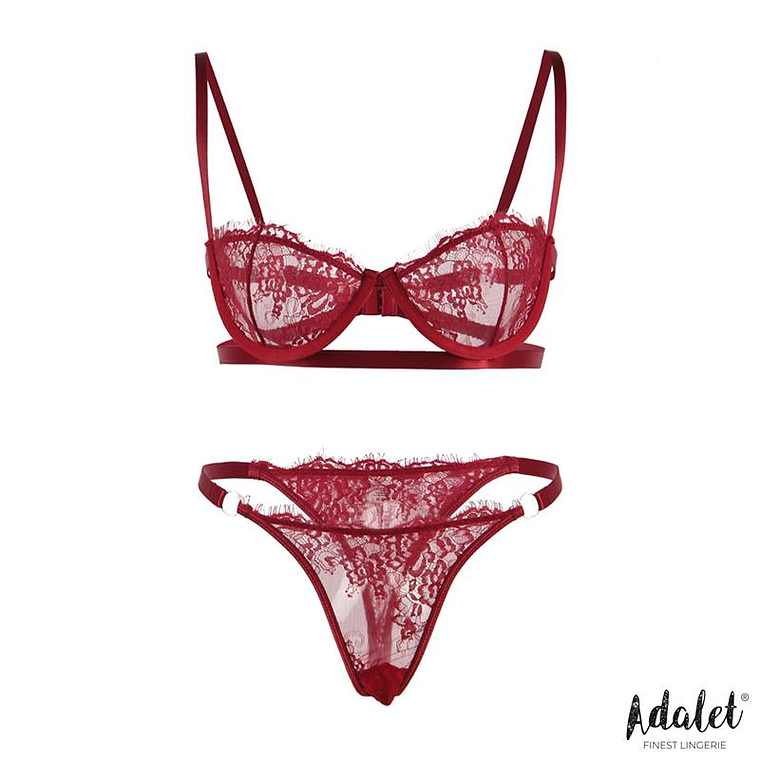 Mia Set 2 pcs. Burgundy S-M 3