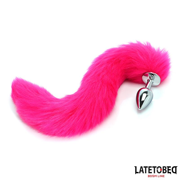 Anal plug with tail Hot Pink 40 cm 6