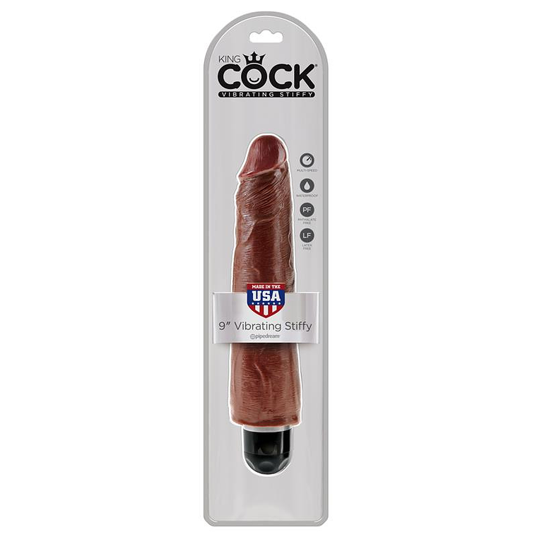 King Cock Vibrating Stiffy 9 - Brown 2