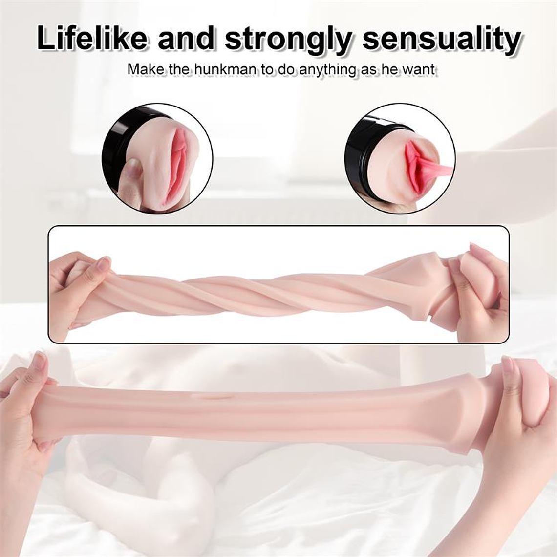 Dot Vagina Masturbator with Vibration 4