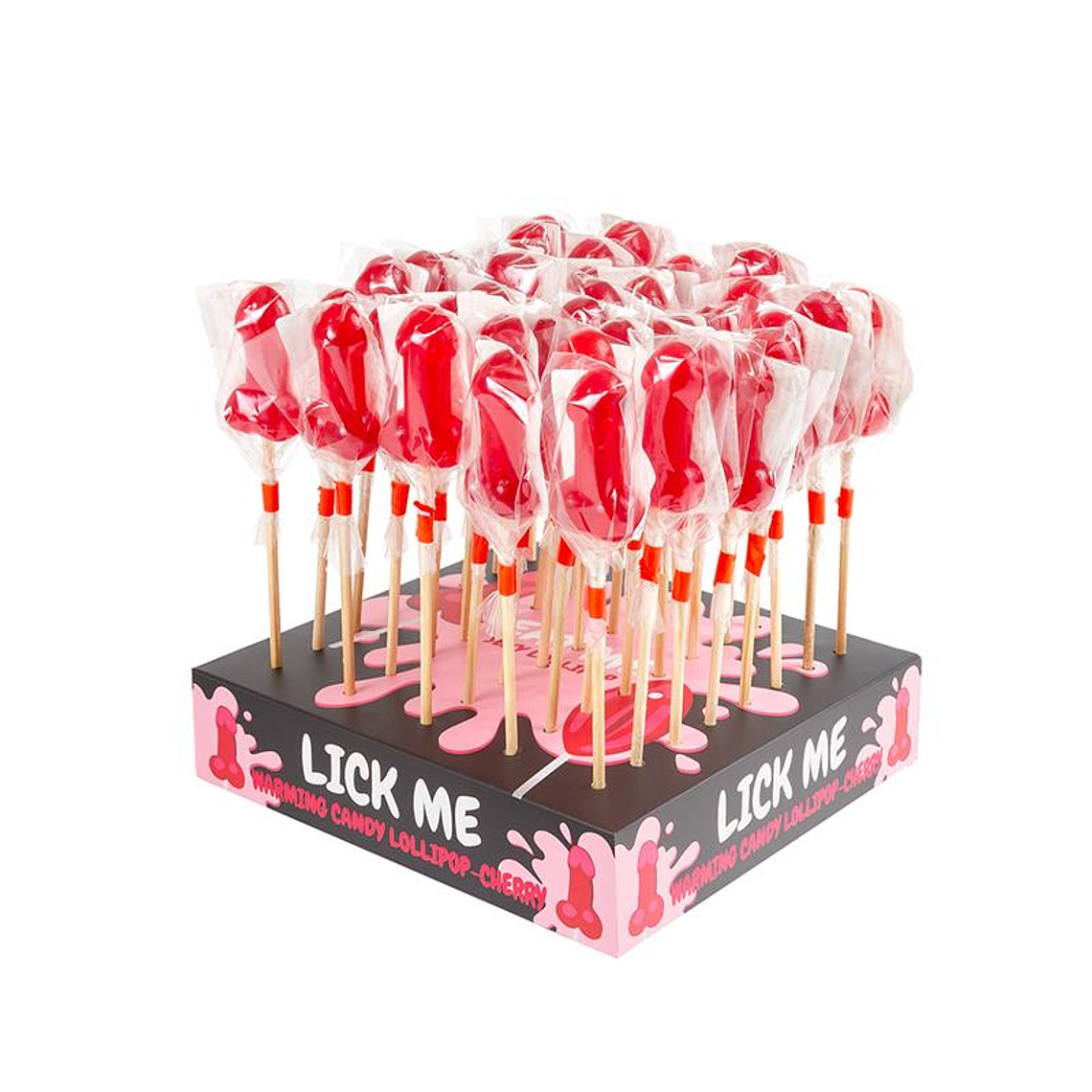 Display Cherry Lollipops Spicy Warming Effect 40 pcs 2