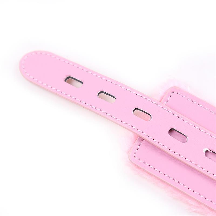 Collar with Leash Pastel Pink 6