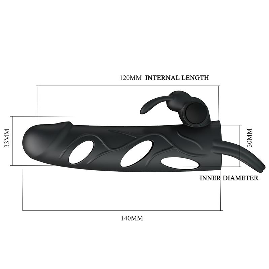 Penis Sleeve with Vibration 5.5 8