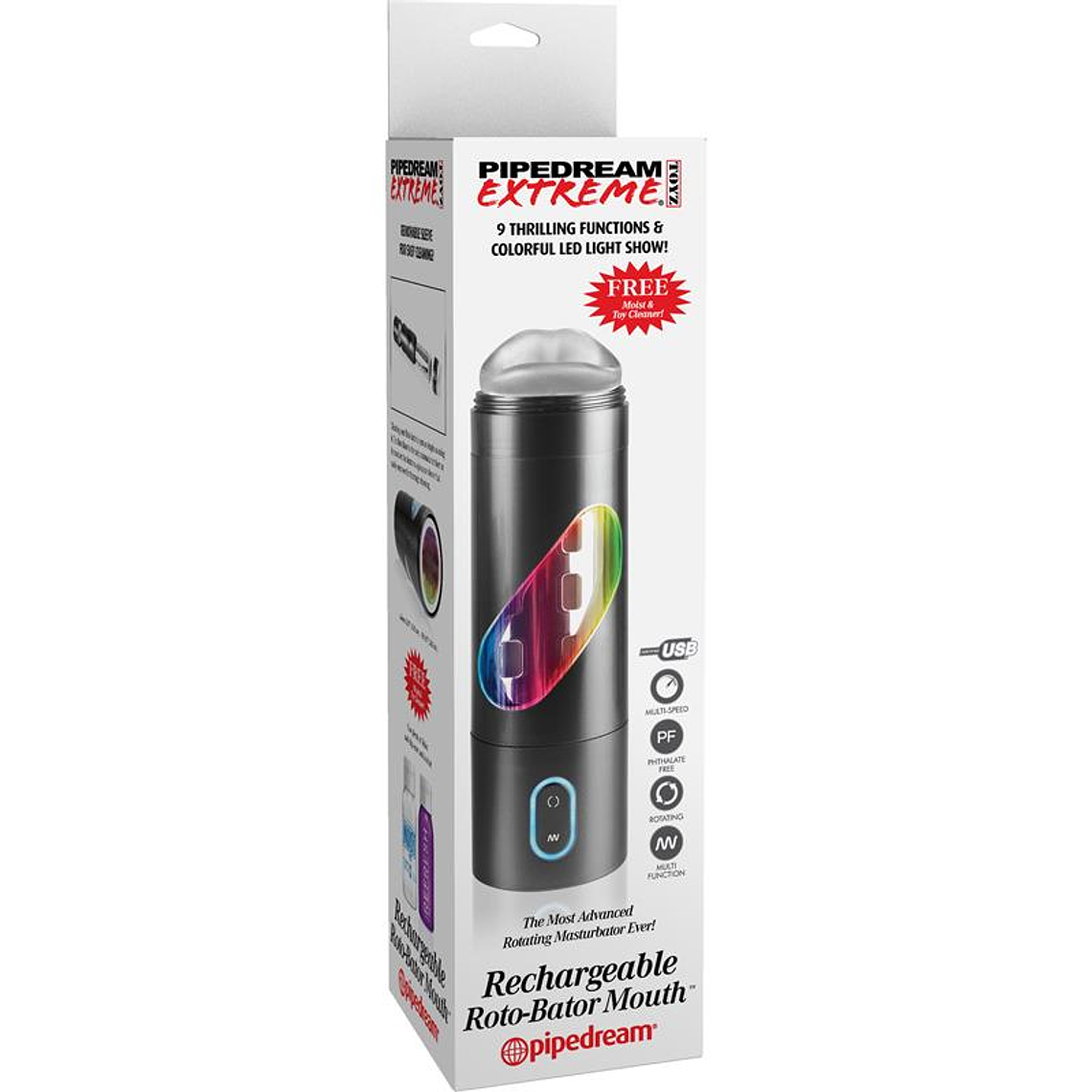 Pipedream Extreme Toyz Rechargeable Roto-Bator Mouth 6