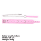 Collar with Leash Pastel Pink - Thumbnail 8