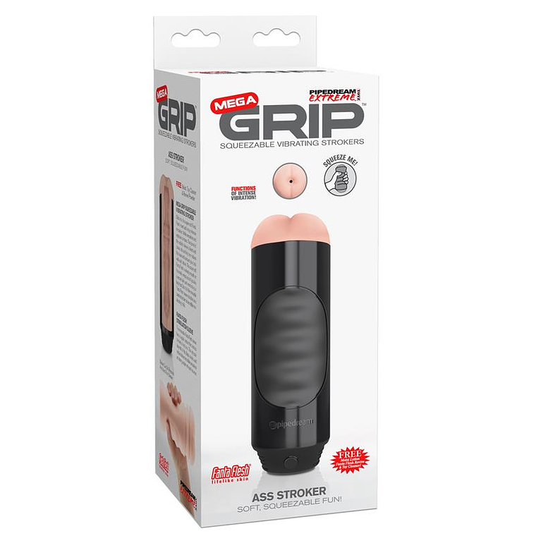 Pipedream Extreme Toyz Mega Grip Vibrating Stroker Ass 2