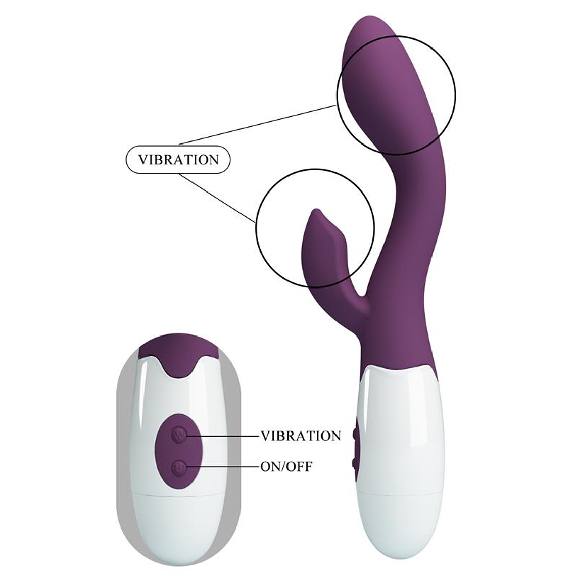 Vibrator Brighty 30 functions Purple 7