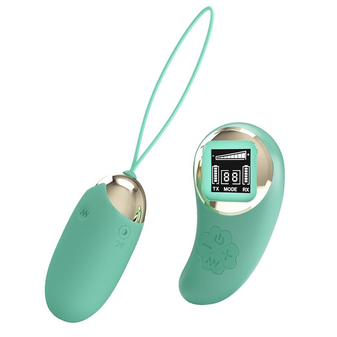 Mina Vibrating Egg with Digital Screen remote control green 2