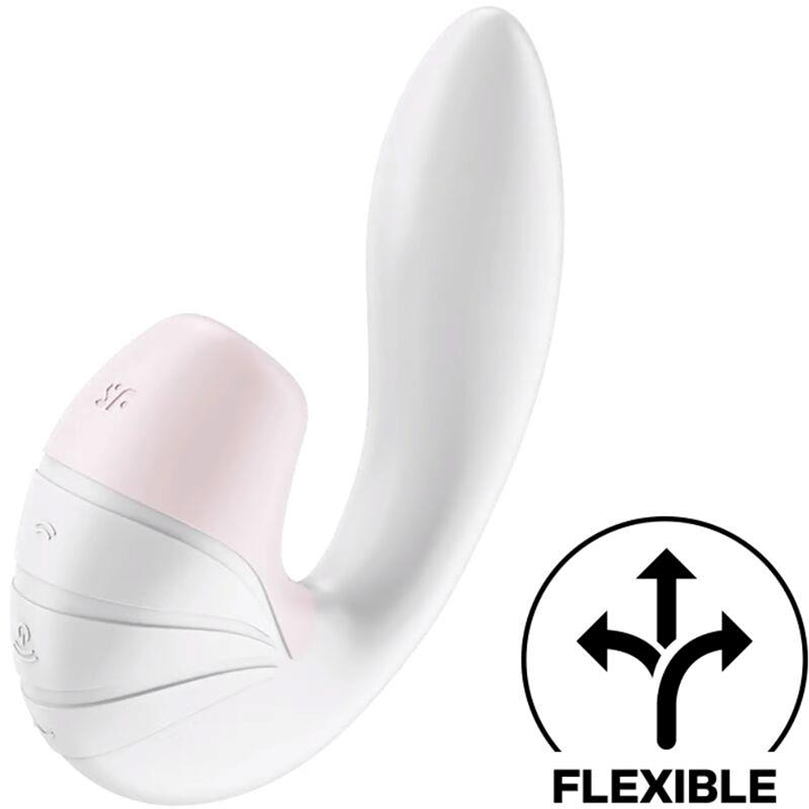 Supernova Clitoris Sucker and Vibe Super Flexible USB White 1