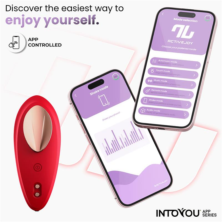 Panty Vibrator with App Silicone Red 6