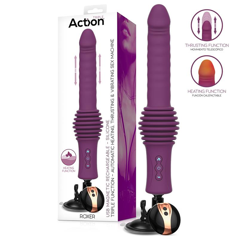 Roxer Heating, Thrusting and Vibrating Sex Machine with Remote Control 1