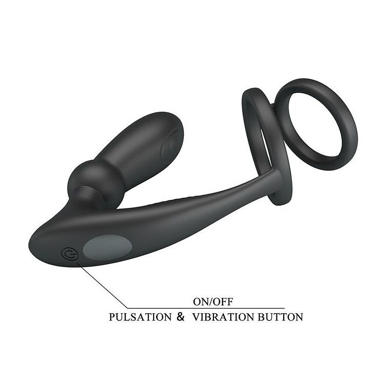 Emoni Vibrating Butt Plug and Cock Ring 6