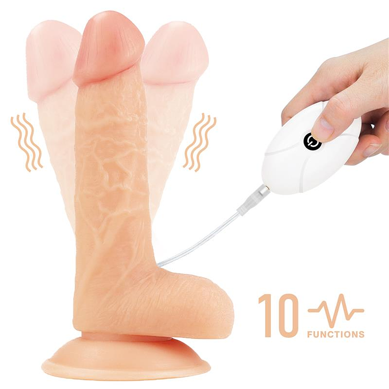 Strap-on with Vibrating Dildo and Remote Control 7.0 8