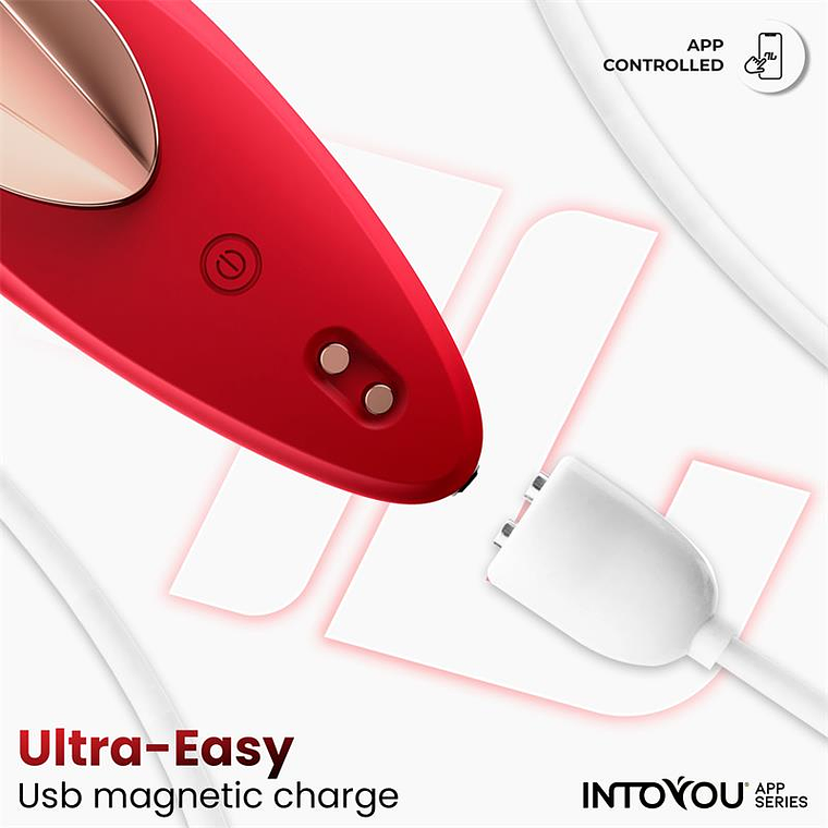 Panty Vibrator with App Silicone Red 8