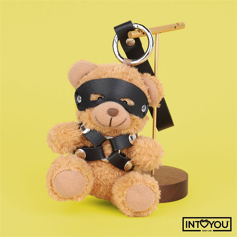 Bearly Keychain BDSM Teddy Bear with Chest Harness 4