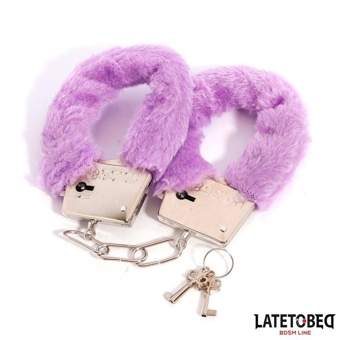 Furry Metal Cuff Purple 4