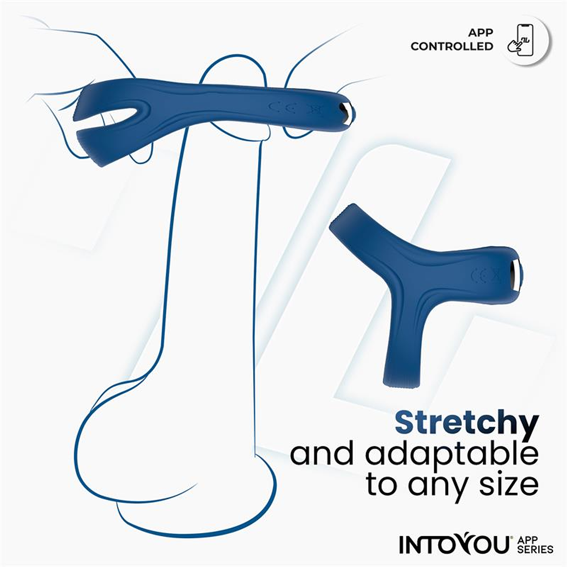 Rank Vibrating Ring with App Blue 3