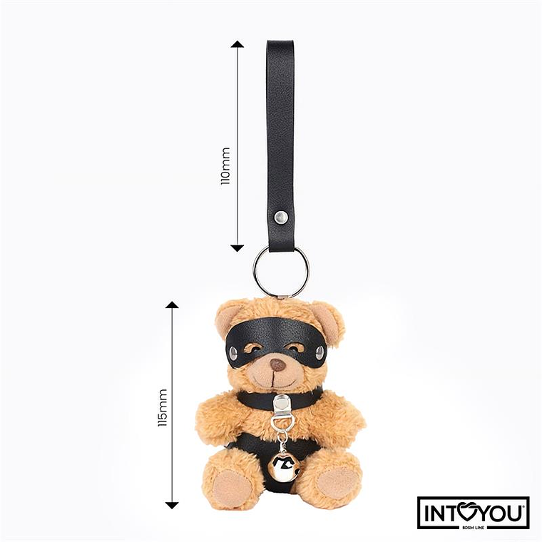 Mimi Keychain BDSM Teddy Bear with Collar and Bell 9