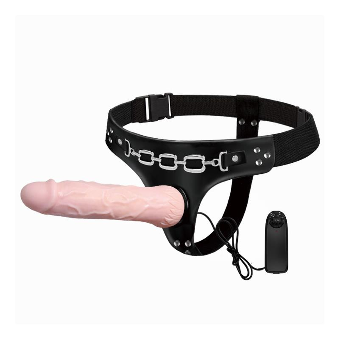 Baile Strap-On Vibrating Dildo Flesh 18.5 cm 1