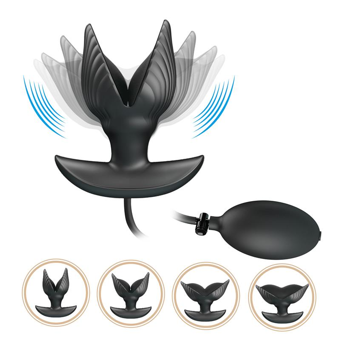 Manson Inflatable Butt Plug with Vibration 1