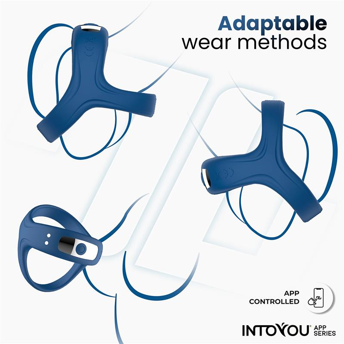 Rank Vibrating Ring with App Blue 4