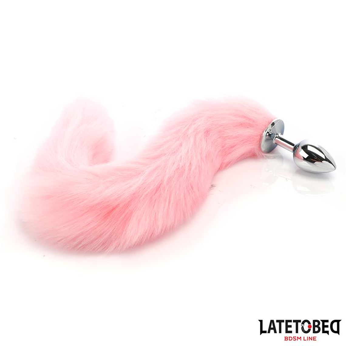 Anal Plug with Fox Tail Pink 40 cm 3