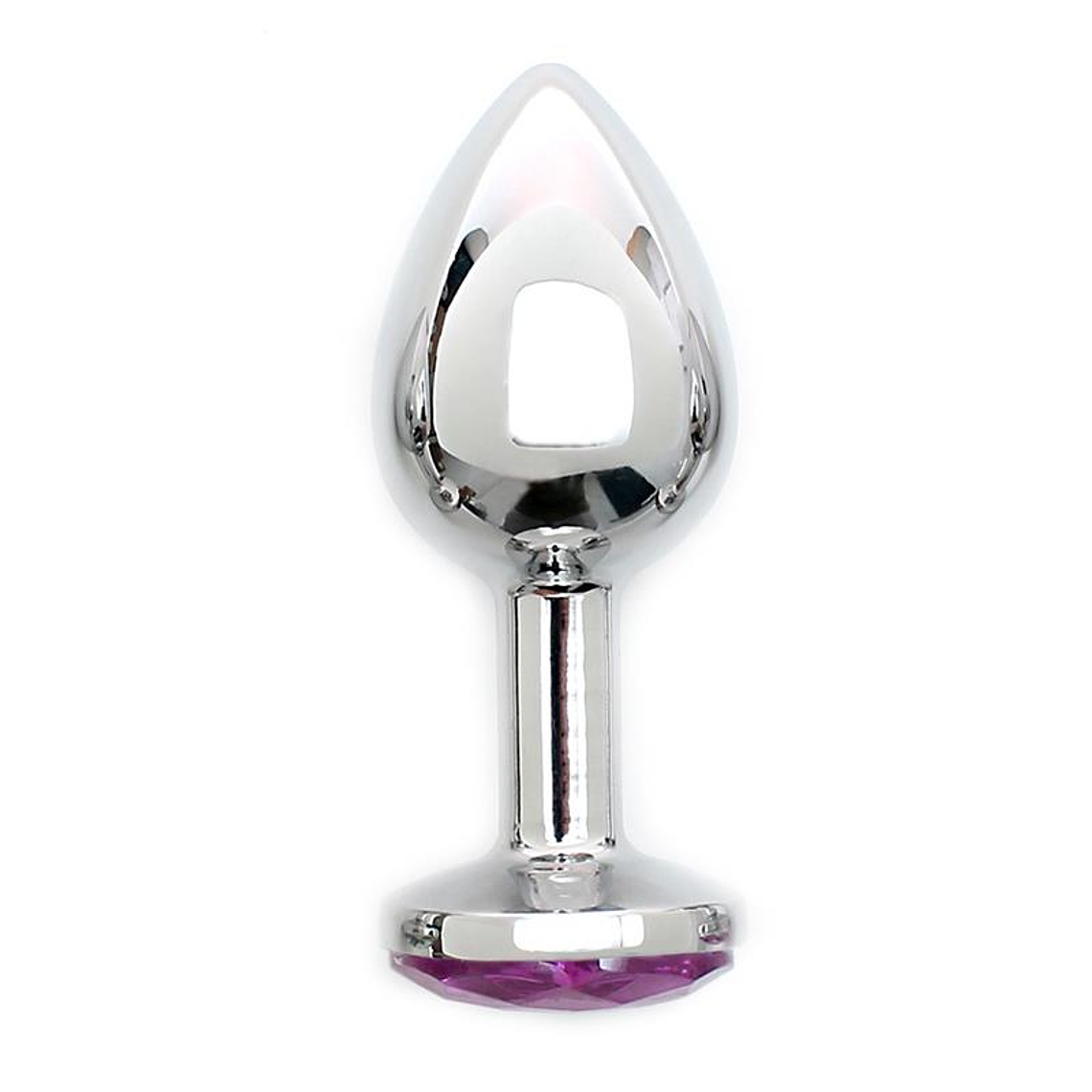Metal Butt Plug Sofia Pink Jewel 2