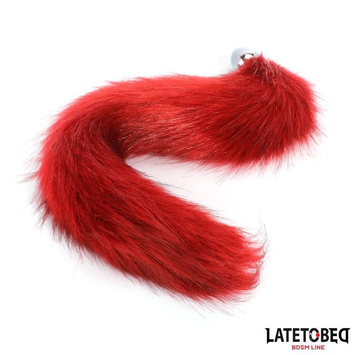 Anal plug with tail Dark Red 40 cm 6