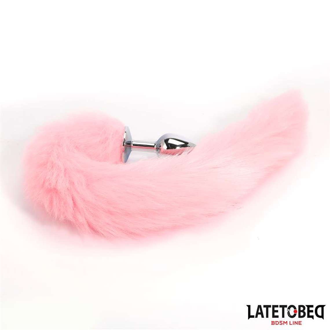 Anal Plug with Fox Tail Pink 40 cm 4