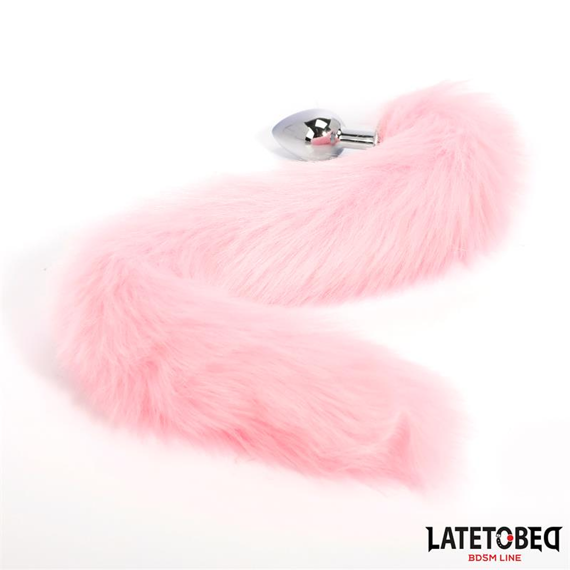Anal Plug with Fox Tail Pink 40 cm 5