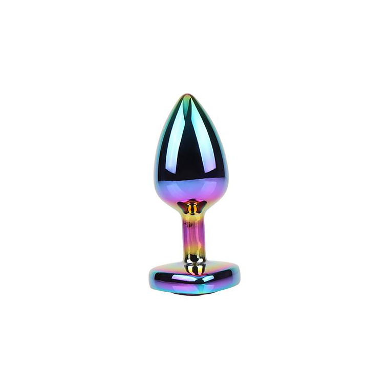Rainbow Heart Gem Plug Size S 2