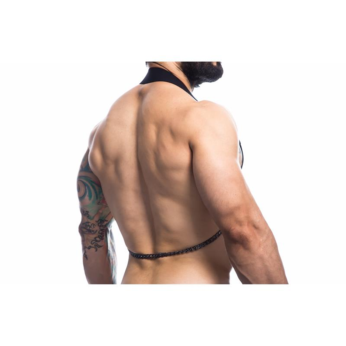 Black Chain Chest Harness 2