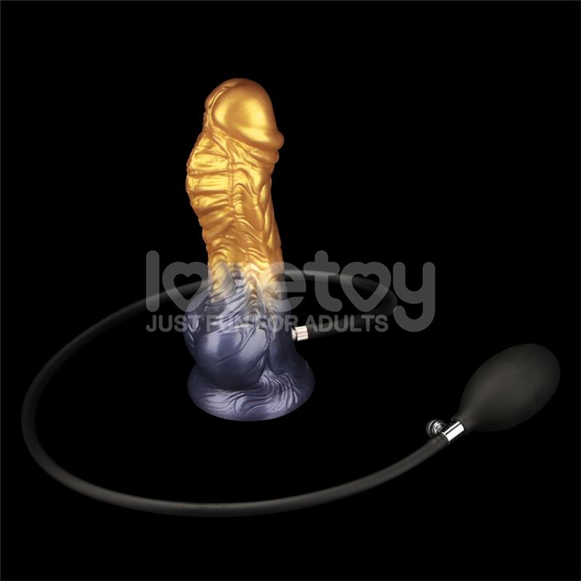 Dual Density Silicone Inflatable Dildo 8 10