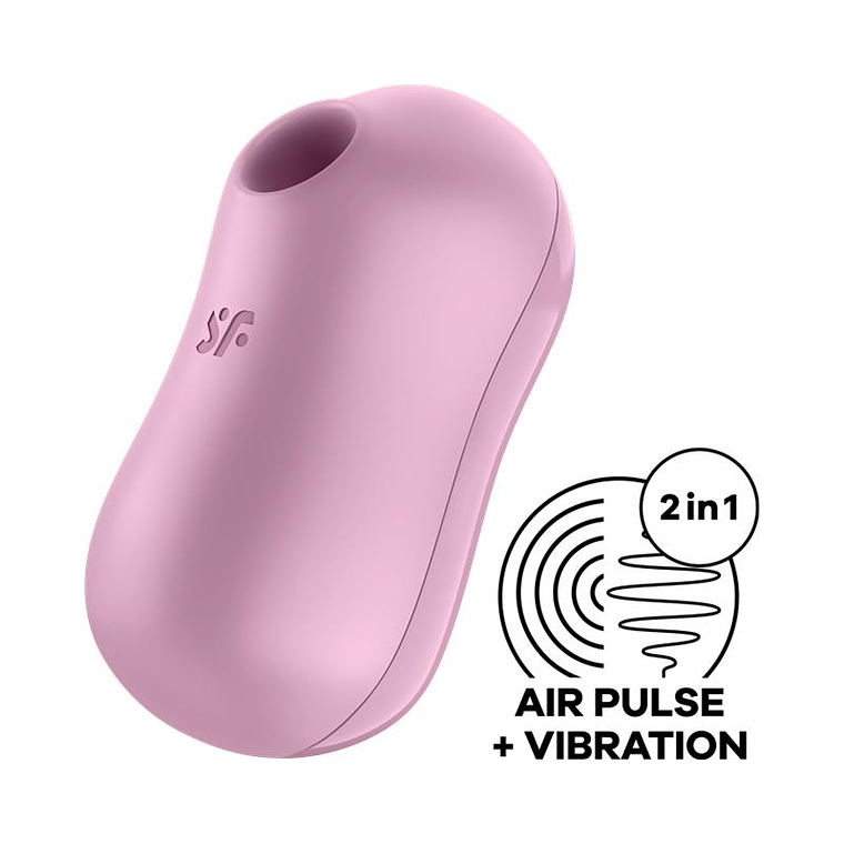 Cotton Candy Clitoris Sucker and Vibrator Lila 1