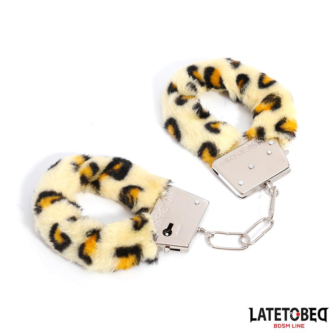 Furry Metal Cuff Animal Print Leopard 4