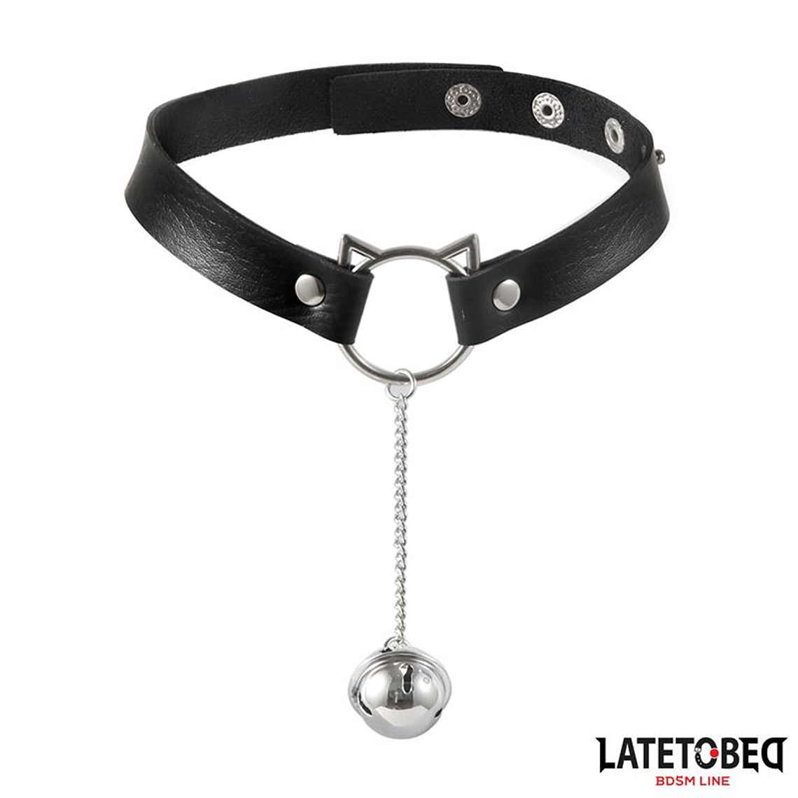 choker with cat ear hoop and bell 1