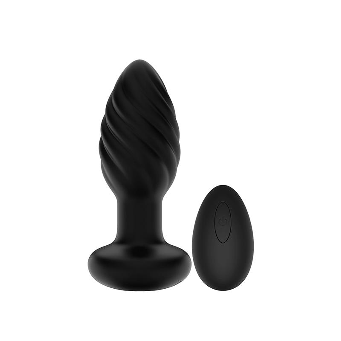 Spiral Mellow Butt Plug with Vibration and Remote 1