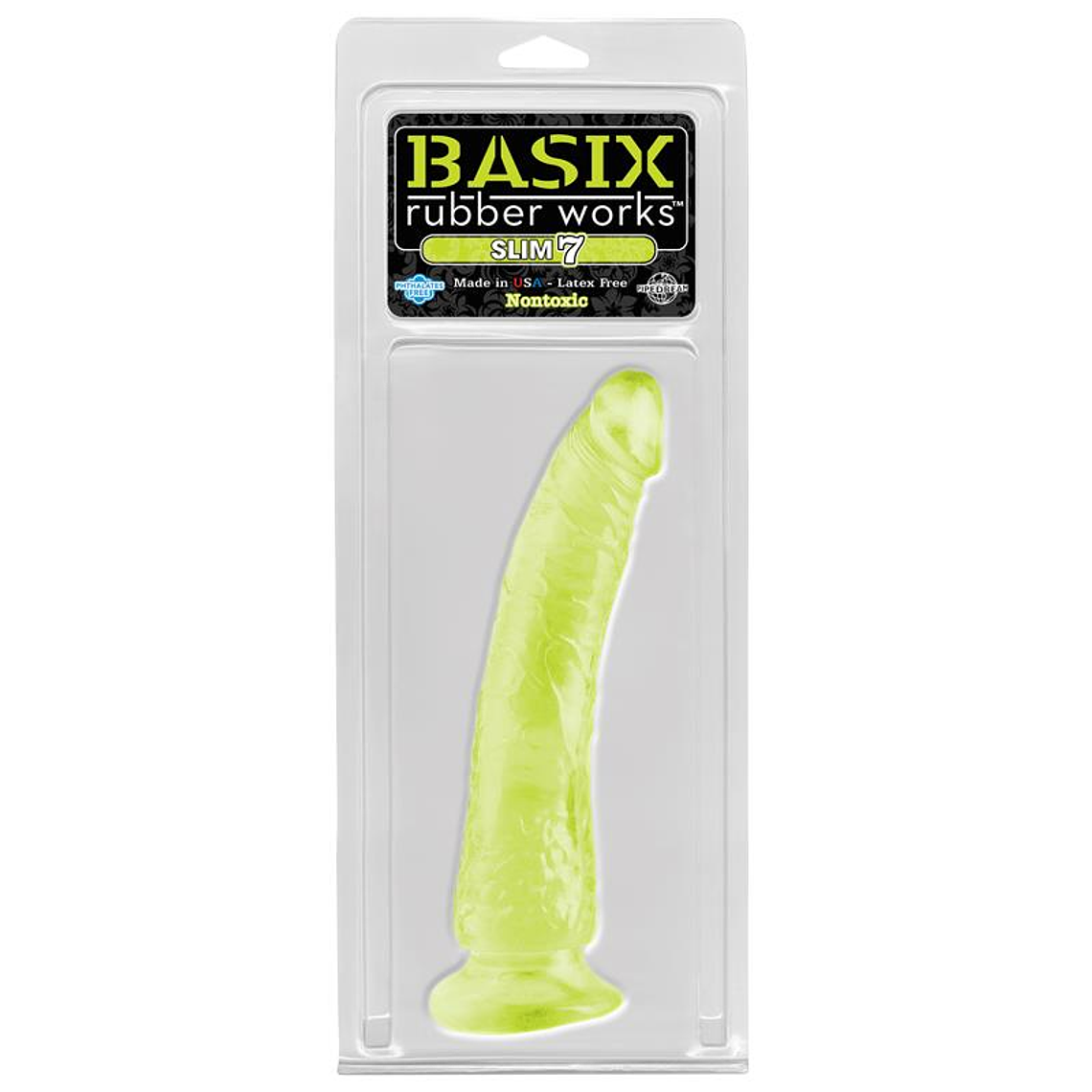 Dildo Slim 17,78 cm Glow in the Dark 2