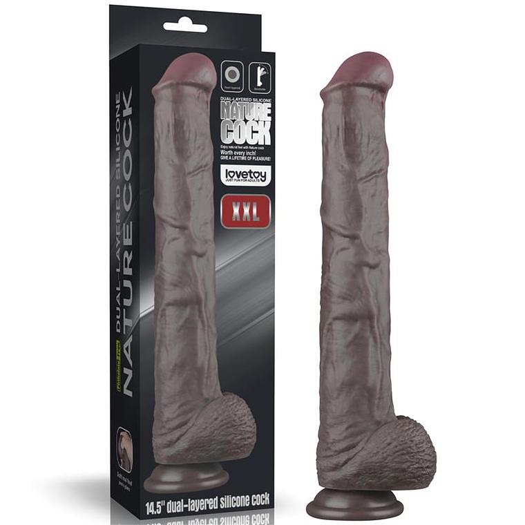 Dual Layered Bendable Dildo XXL 14,5 1
