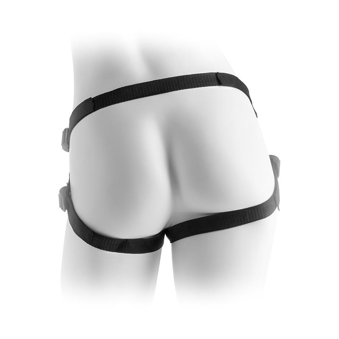 Vibrating Plush Harness Black 4