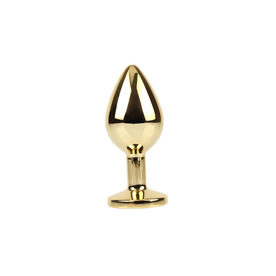 Rosy Gem Golden Anal Plug with Jewel Size M 2