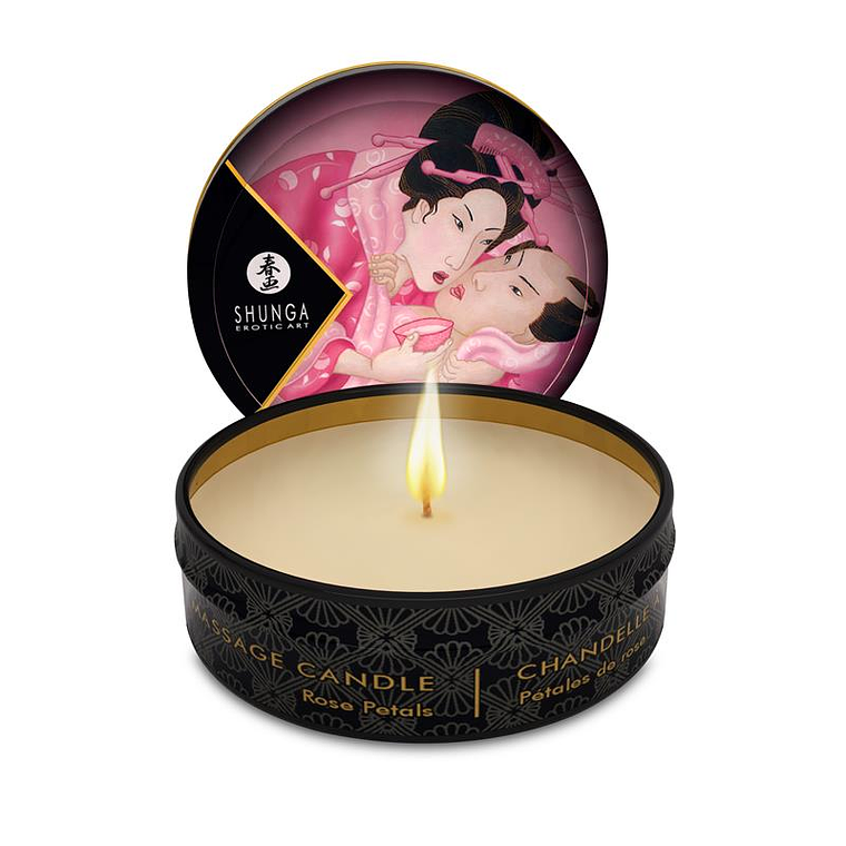 Shunga Mini Candle for Massage Rose 1