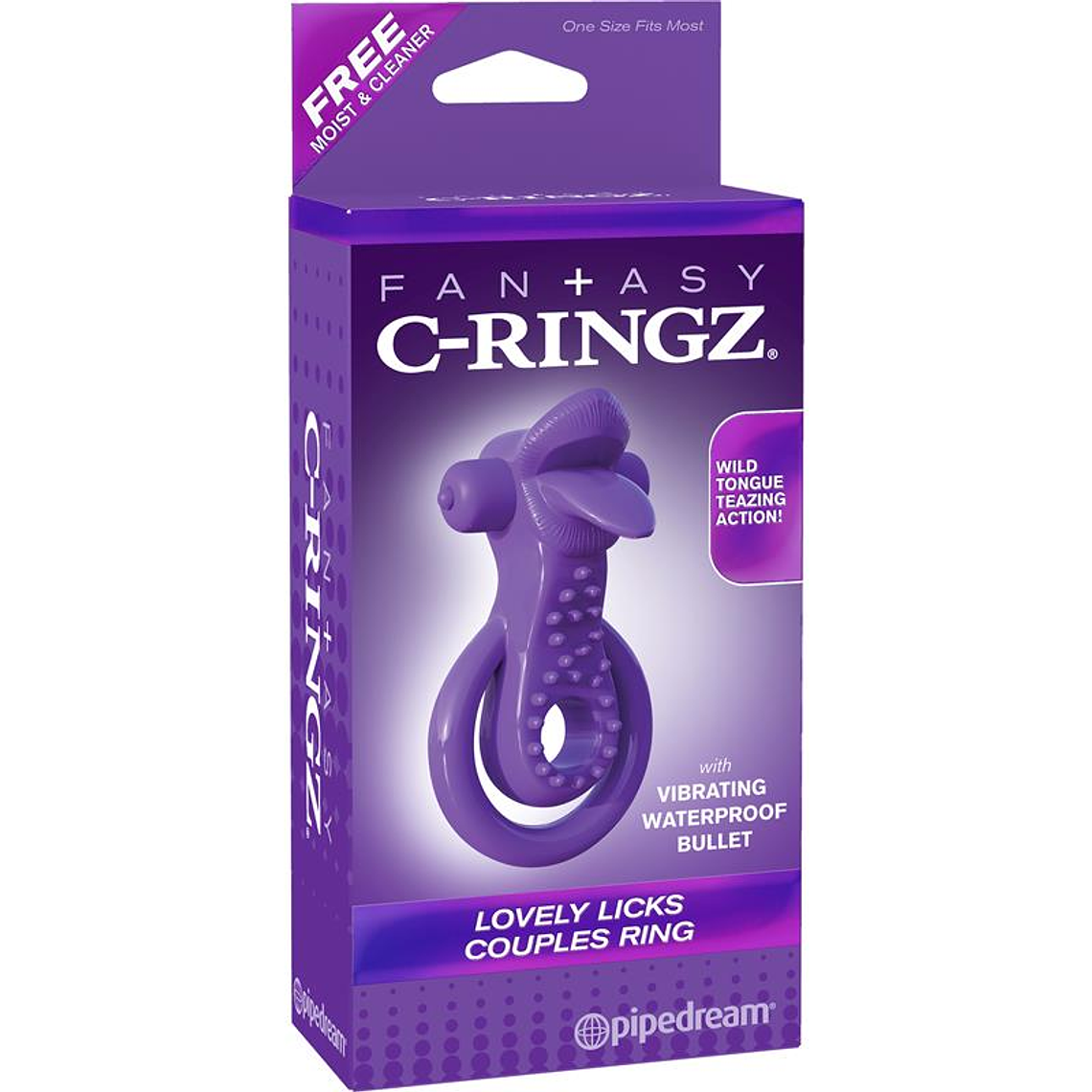 Fantasy C-Ringz Lovely Licks Couples Ring Purple 3