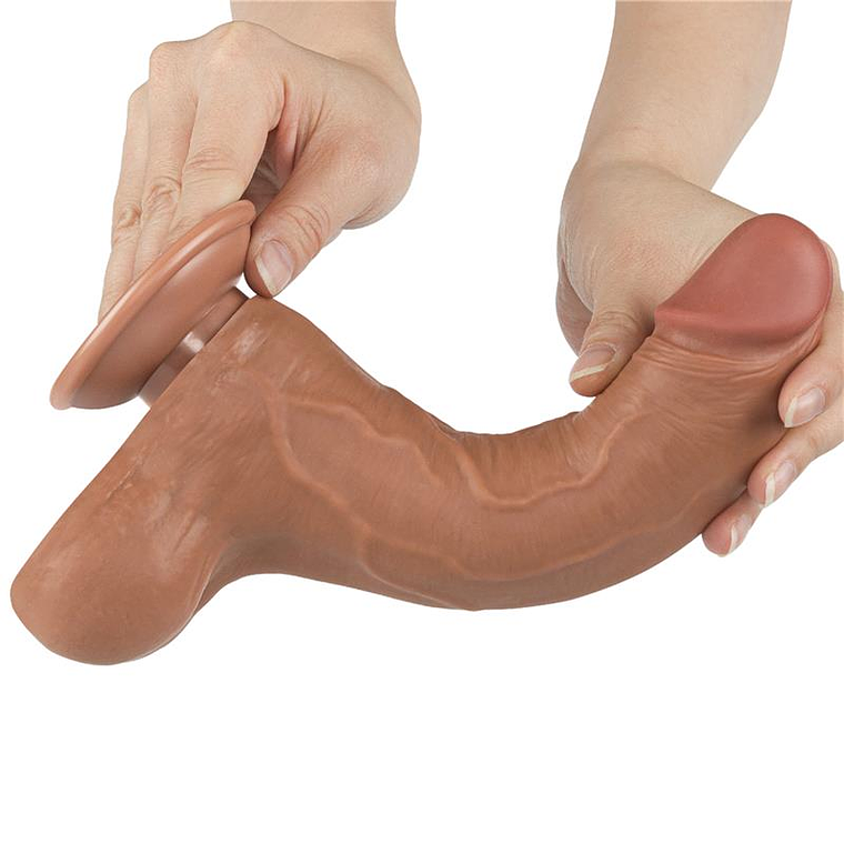 Dildo Sliding Skin 8.5 Brown 2