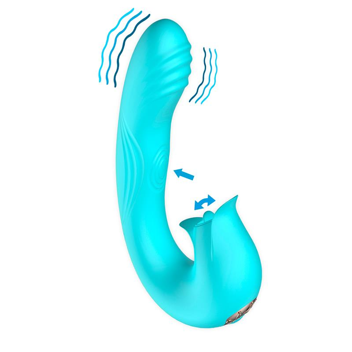 Hydra Vibe with Pulsation and Clitoris Stimulating Tongue 3 Motors USB 2