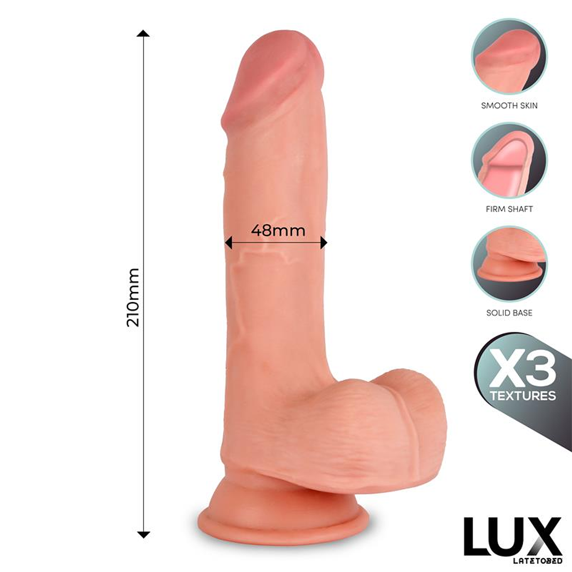 Max Triple Density Dildo with Balls 8.2 5