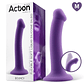 Bouncy Liquid Silicone Dildo Hiper Flexible 7 - 18 cm Size M Purple - thumbnail 1
