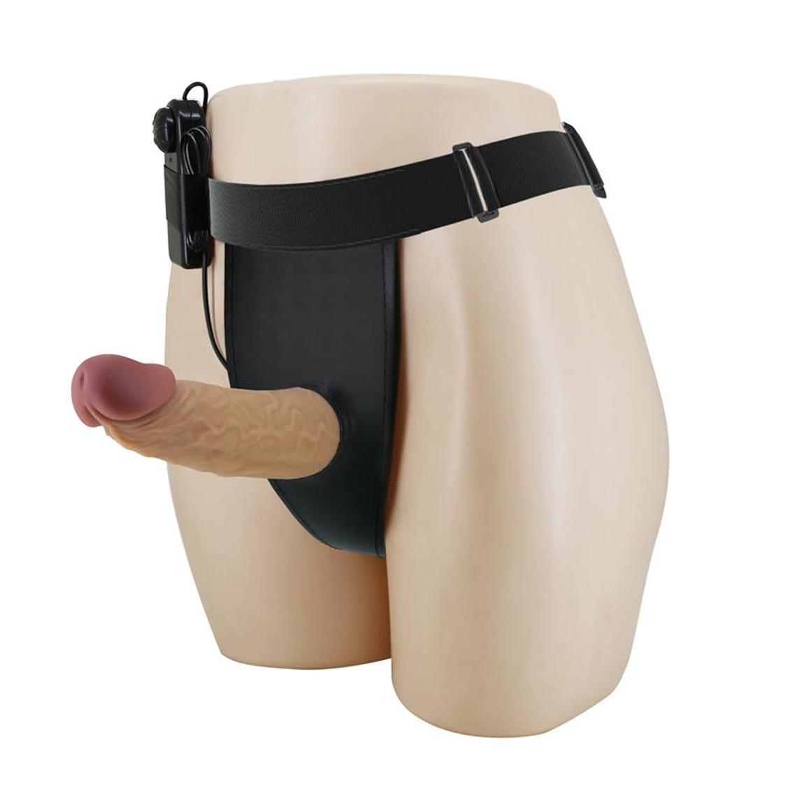 Draven Harness with Hollow Vibrating Dildo 1