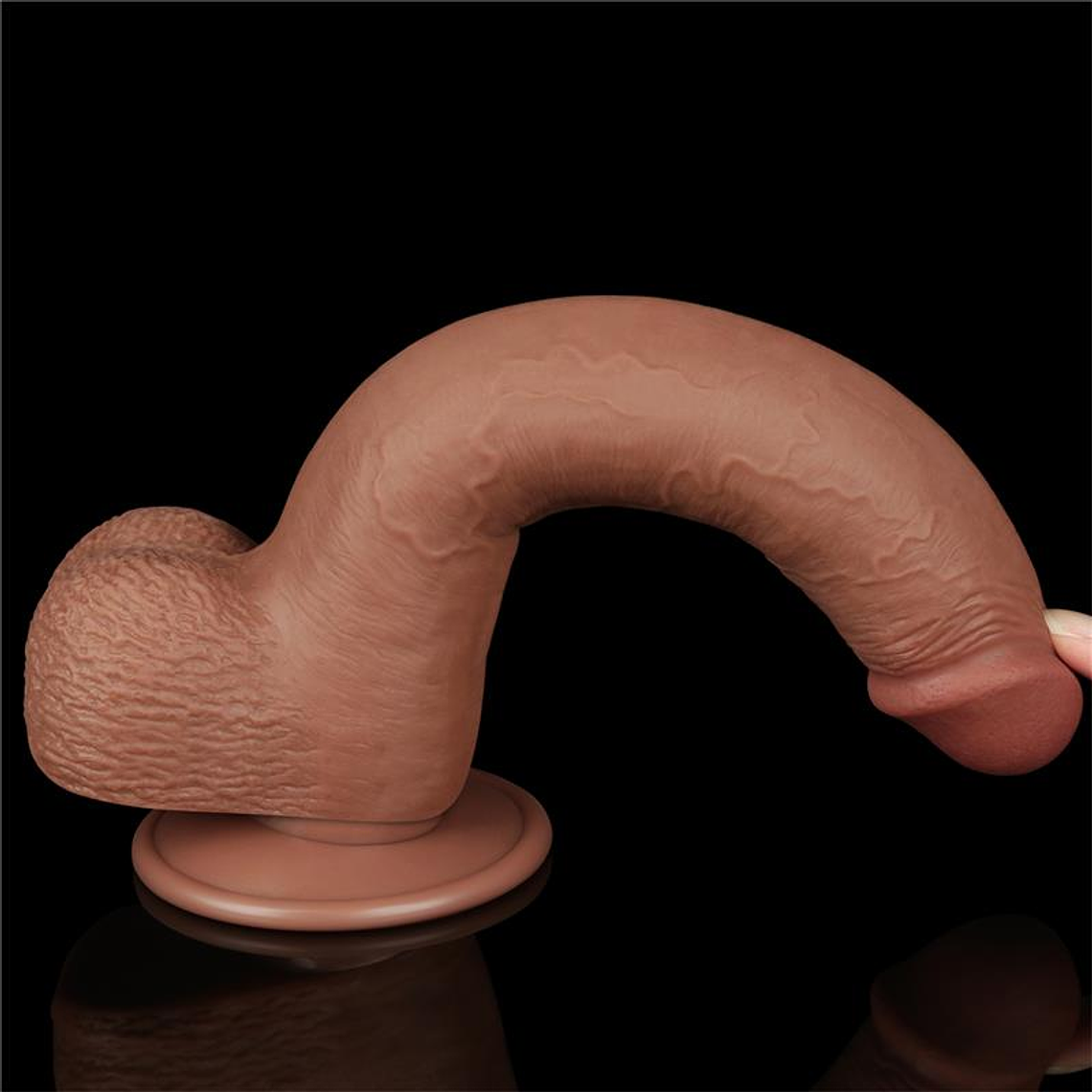Dildo Sliding Skin 9 Brown 9