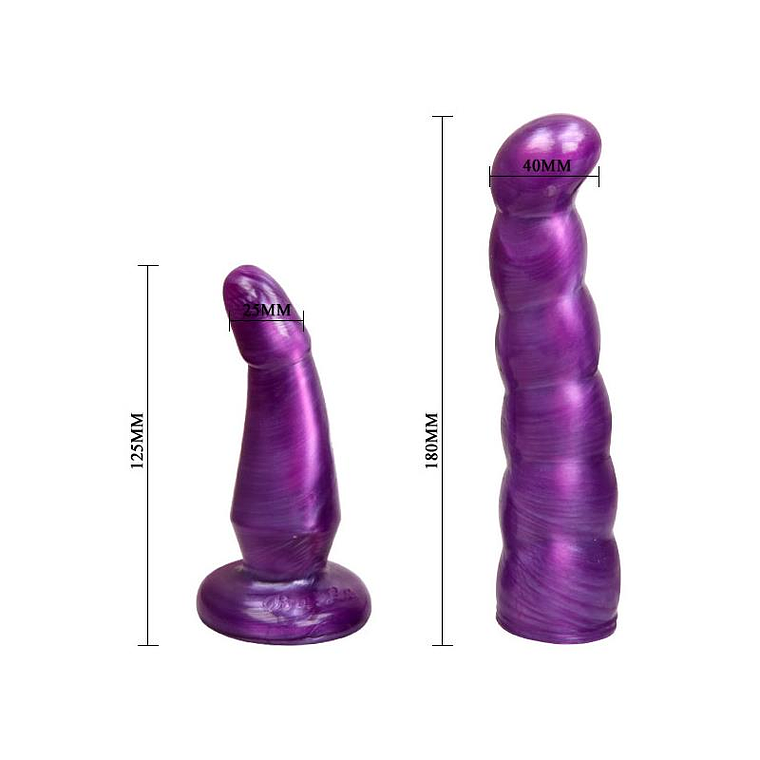 Double Penetration Strap-On Purple 6
